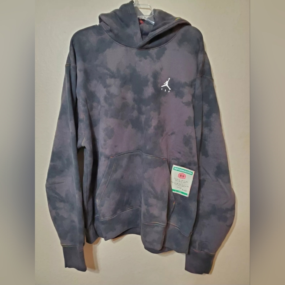 NEW Nike Air Jordan x J Balvin Hoodie Size Large Black and Gray